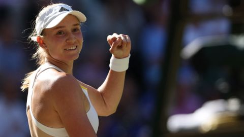 Rybakina ha sconfitto l'ex campionessa di Wimbledon Simona Halep giovedì. 