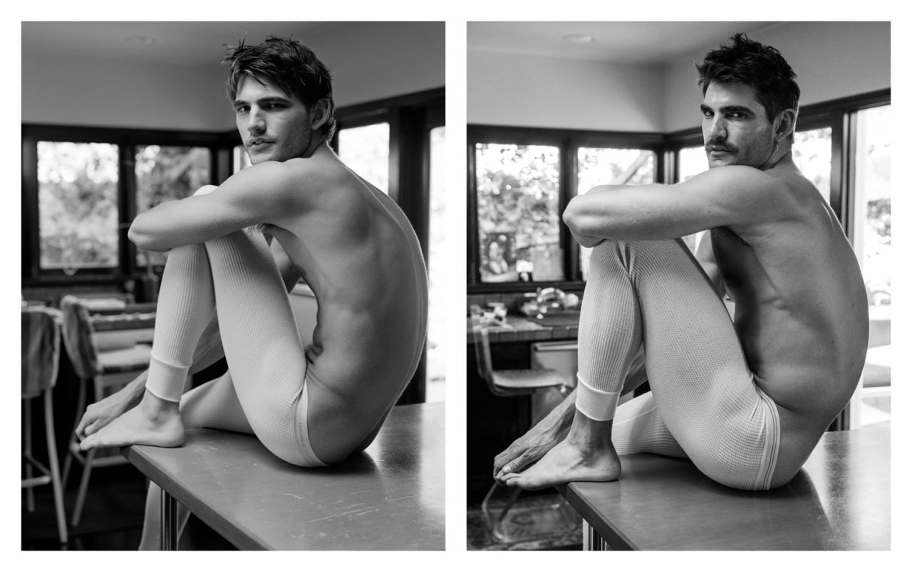 Inglish styles and poses the model in a similar manner to replicate their previous portrait.