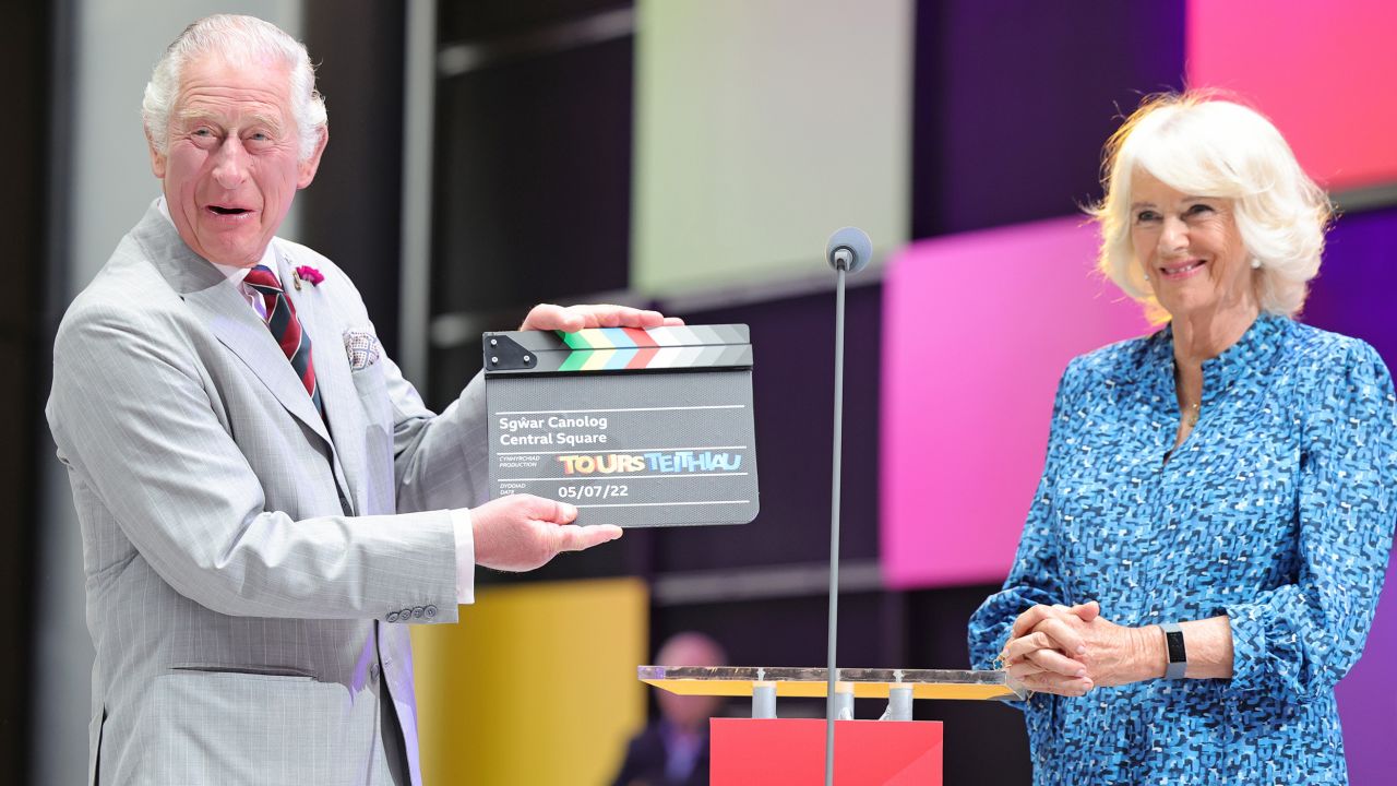 The pair kicked off the three-day visit Tuesday with a stop at BBC Wales' new headquarters and helped launch the broadcaster's new public tours. During the visit, Camilla also joined a discussion about women in media and visited the set of "Crimewatch Live," where she took a particular interest in how the program is working to tackle violence against women.