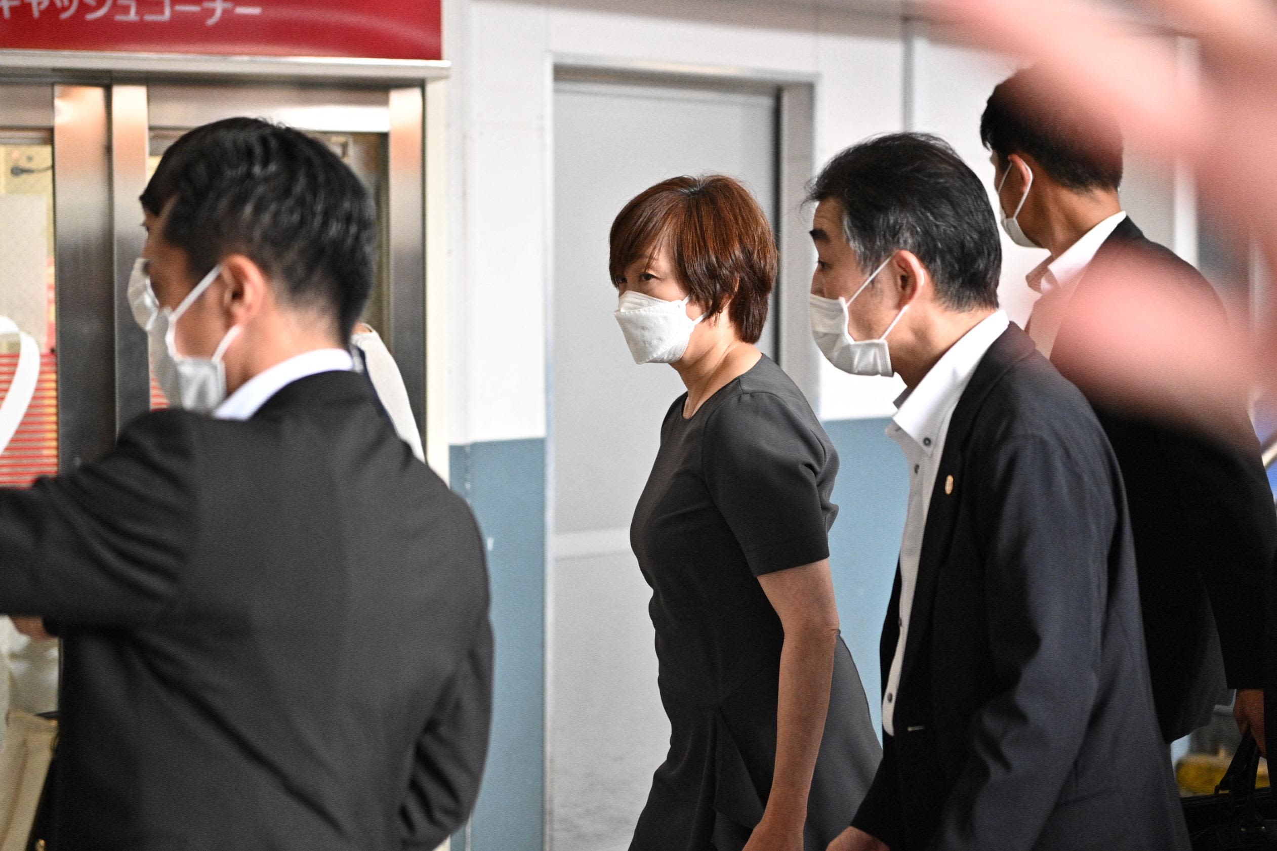 Abe's wife, Akie, arrives in Nara on Friday before heading to the hospital.