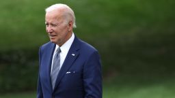 WASHINGTON, DC - JULY 08: U.S. President Joe Biden walks on the South Lawn prior to his departure from the White House on July 8, 2022 in Washington, DC. President Biden is spending his weekend at Rehoboth Beach, Delaware. (Photo by Alex Wong/Getty Images) 