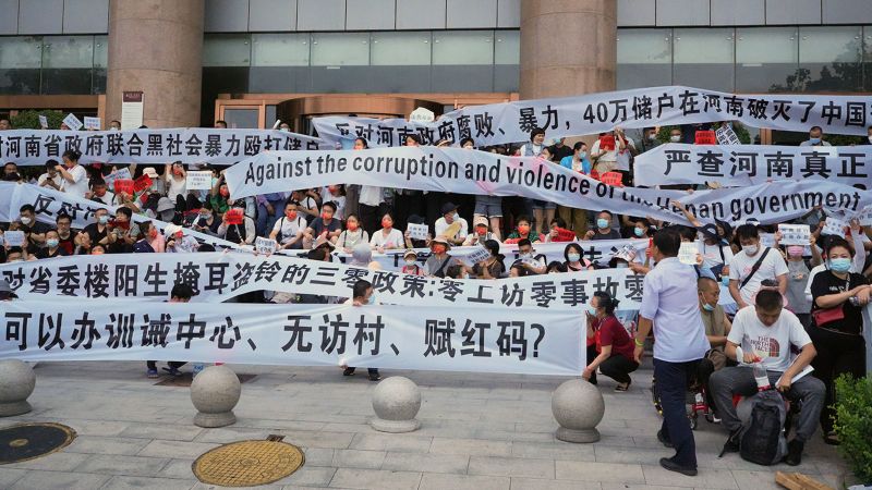 Zhengzhou, Henan protests: China crushes mass demonstration by bank depositors demanding their life savings back | CNN Business
