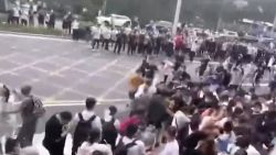 China Bank Protest SCREENGRAB