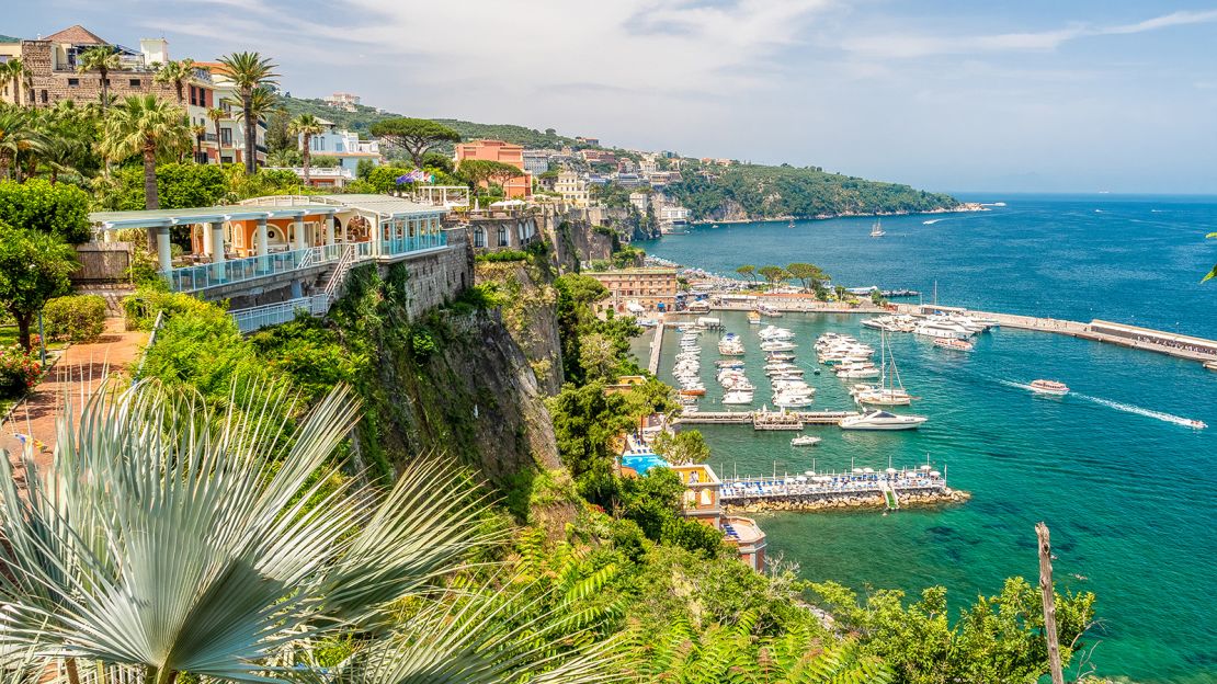 The Amalfi coast region attracts large numbers of tourists.