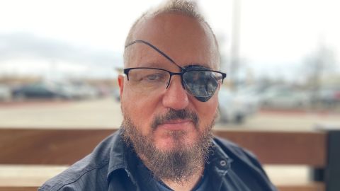 Stewart Rhodes, founder of Oath Keepers, is pictured in February 2021.