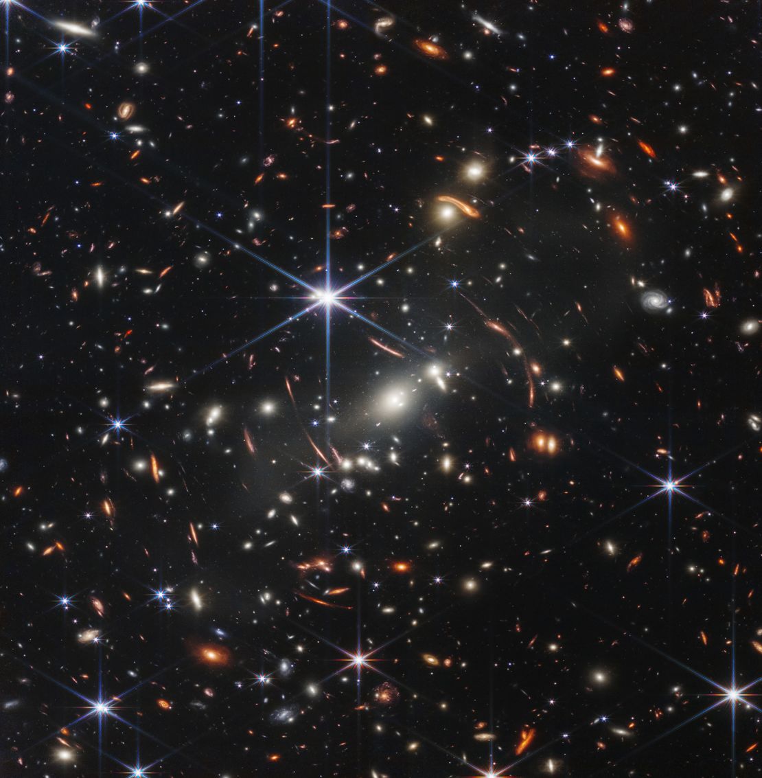 The image of SMACS 0723 is "the deepest and sharpest infrared image of the distant universe to date," according to NASA. 