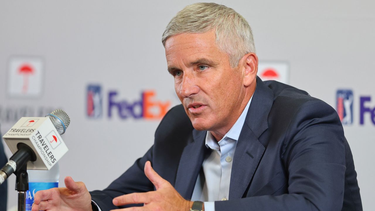 PGA Tour Commissioner Jay Monahan says LIV Golf is trying "to buy the game of golf."