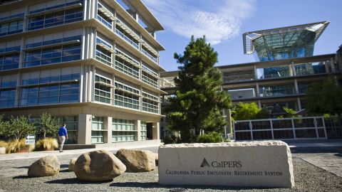 The California Public Employees' Retirement System building in Sacramento, California July 21, 2009.
