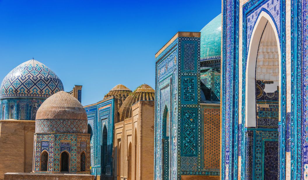 <strong>Uzbekistan:</strong> The country's historic Silk Roads, which pass through Samarkand, known for its Shah-i-Zinda necropolis, is one of TIME's 2022 recommendations. 