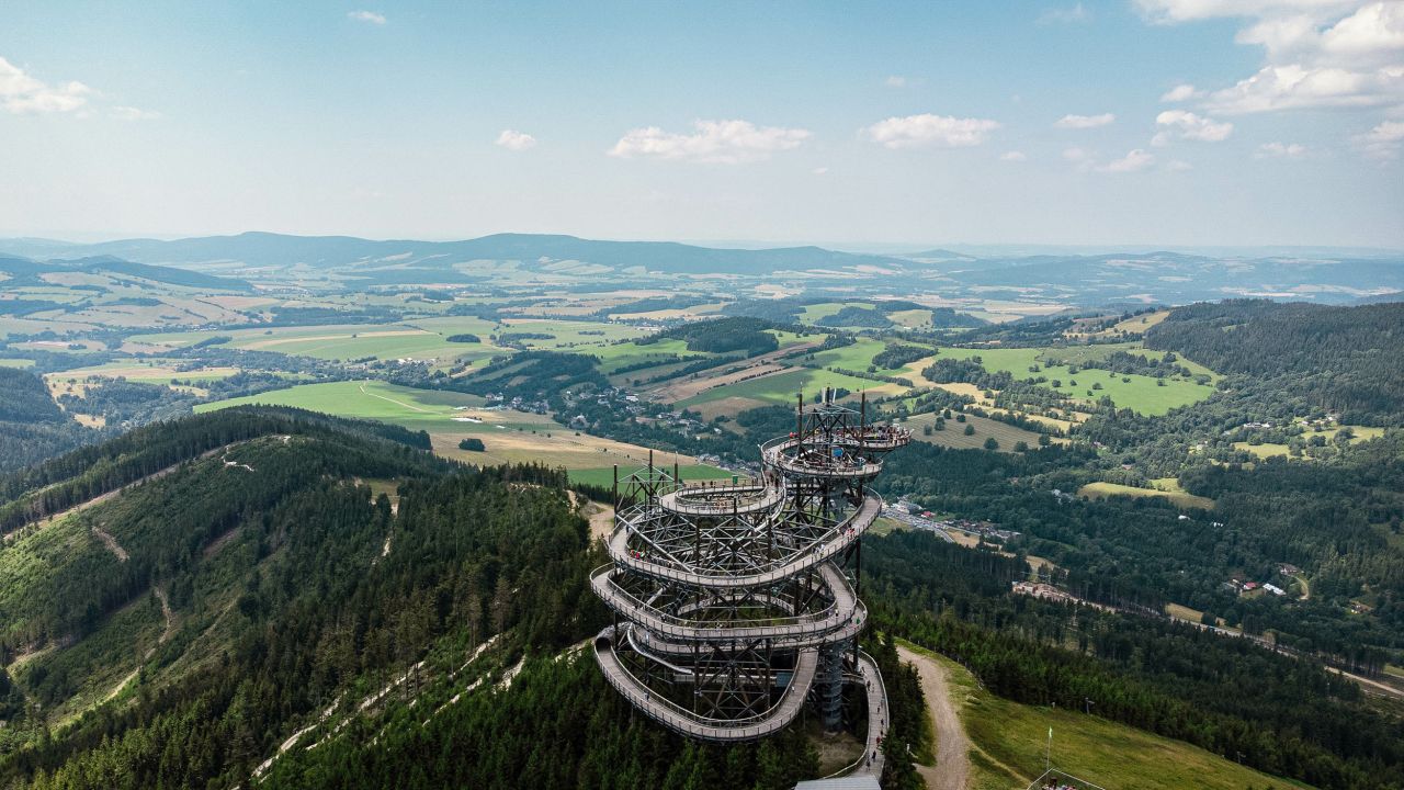 <strong>Dolni Morava, Czech Republic: </strong>"One-of-a-kind vistas" are the sell in Dolni Morava, says TIME, and the Sky Walk is the ultimate way to see them. 