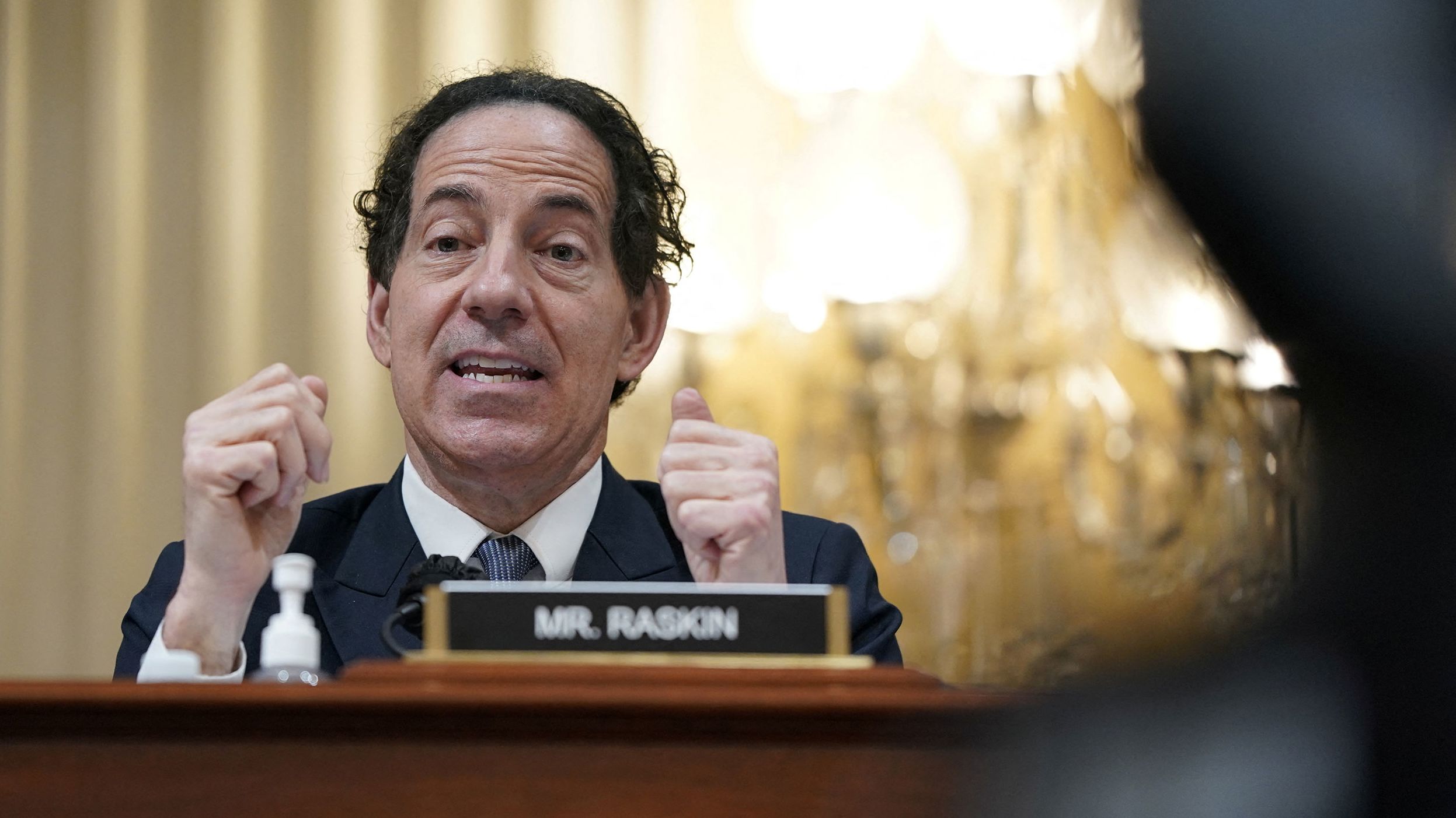 Raskin speaks during the July 12 hearing. Raskin and Rep. Stephanie Murphy were the committee members leading the hearing.