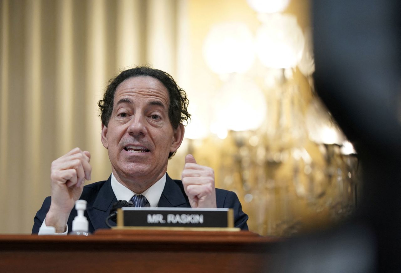 Raskin speaks during the July 12 hearing. Raskin and Rep. Stephanie Murphy were the committee members leading the hearing.