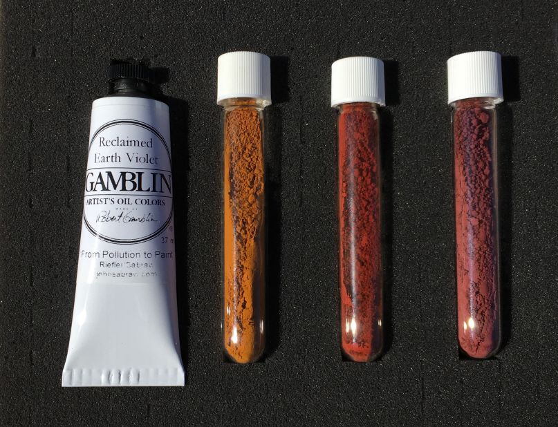 For a Kickstarter campaign to fund the project's pilot research facility, Sabraw and Riefler teamed up with paint company Gamblin in 2018 to create a limited run of artist-grade iron oxide paints called the "Reclaimed Earth Colors" set. Under their social enterprise True Pigments, the paints will be produced commercially at a full-scale facility, due to be operational in 2024. 