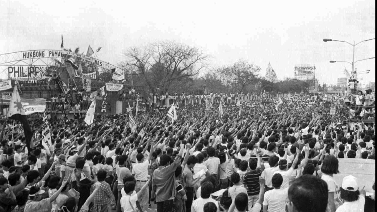 The People Power revolution ousted dictator Ferdinand Marcos Sr. in 1986.