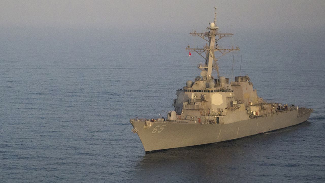 The guided-missile destroyer USS Benfold is shown in a 2012 file photo.