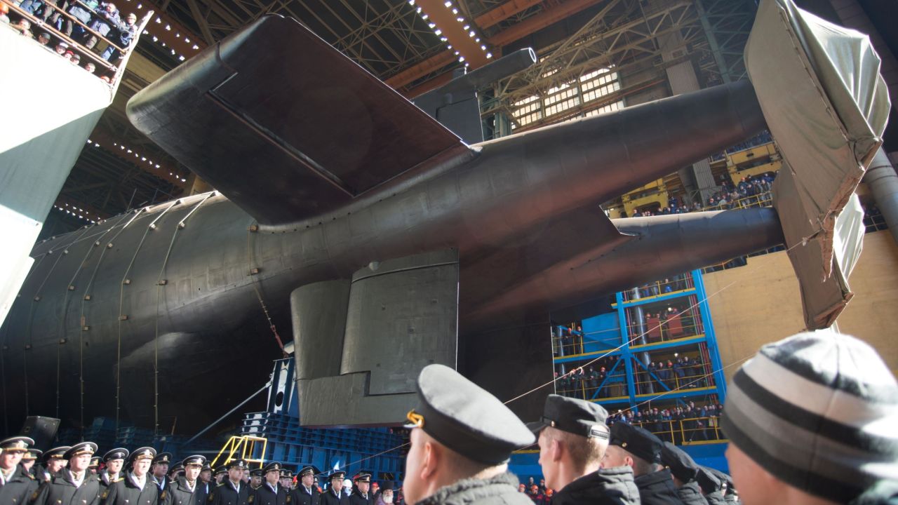 The Belgorod nuclear-powered submarine, pictured in 2019.