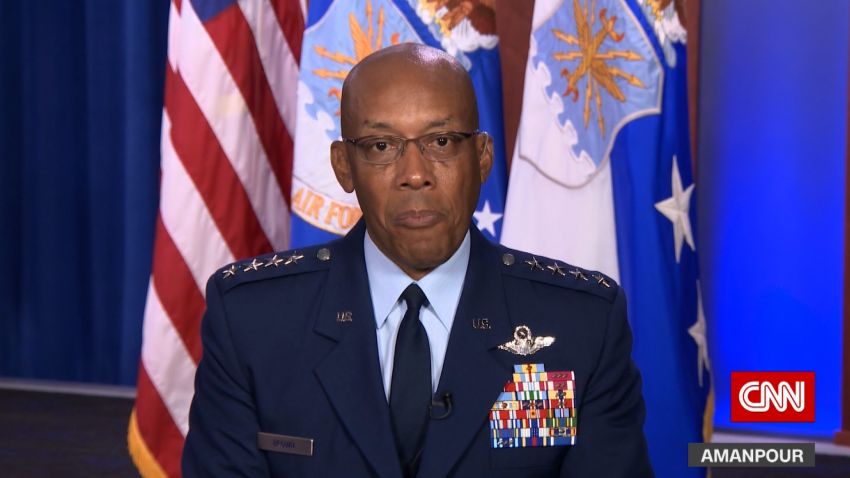 Amanpour US air Force Charles Q. Brown