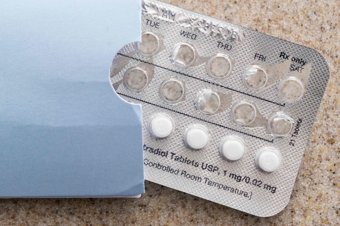Birth control pills on a counter in Centreville, Maryland, on July 6, 2022. 