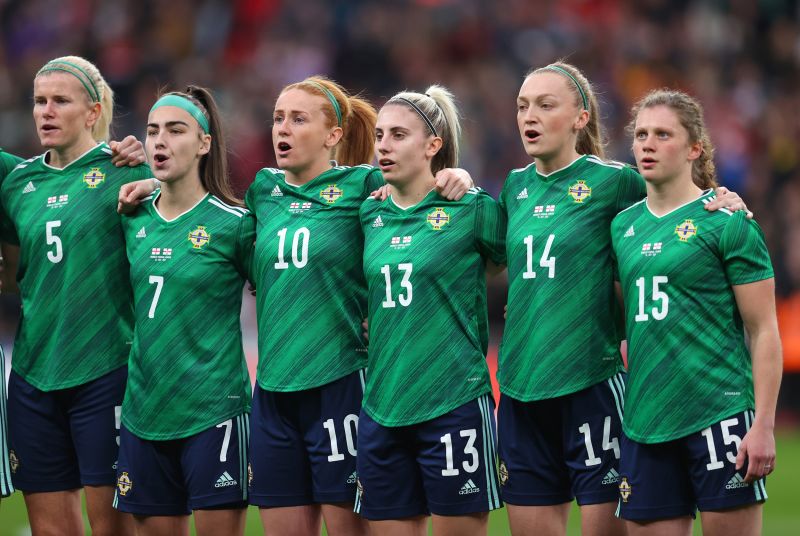 Northern Ireland women's national team champions' jerseys