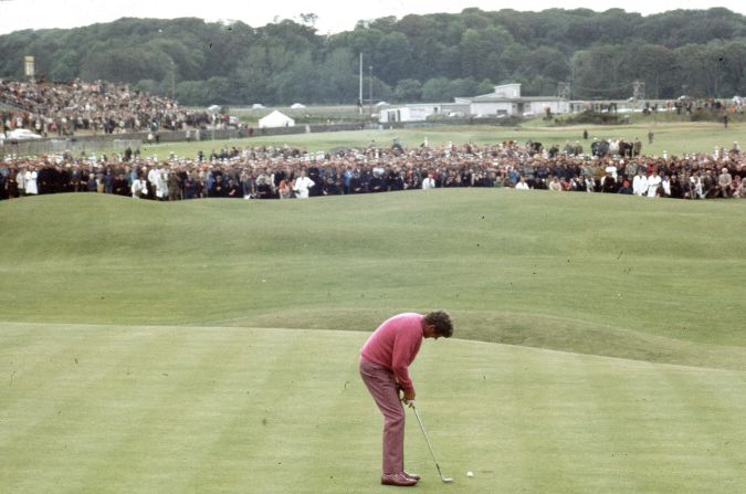 <strong>Doug Sanders misses a three-footer, 1970 -- </strong>On the 18th green at St Andrews, <a href="index.php?page=&url=https%3A%2F%2Fwww.si.com%2Fgolf%2Fnews%2F52-years-ago-at-st-andrews-doug-sanders-watched-british-open-glory-slide-by" target="_blank" target="_blank">Doug Sanders had two putts to win The Open</a>. His first put him within three feet -- the kind of putt Sanders would sink blindfolded with one hand tied behind his back any other day. But the American cut short his pre-shot routine and missed not just by a little, but by a lot, the ball veering right of the hole. The error resulted in an 18-hole playoff the next day with Jack Nicklaus, who won by a single shot. 