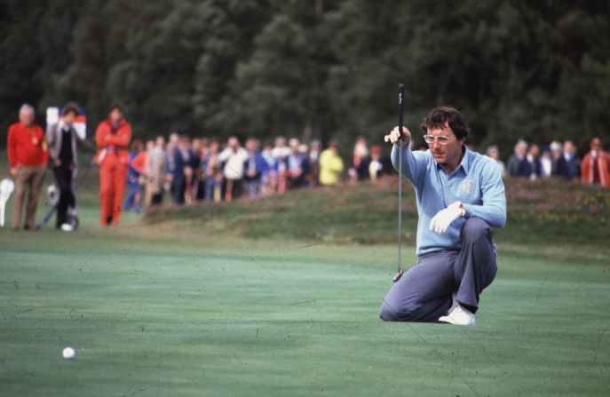 <strong>Hale Irwin's swing and a miss, 1983 -- </strong>Hale Irwin and Tom Watson were going toe-to-toe in the final round <a href="index.php?page=&url=https%3A%2F%2Fwww.theopen.com%2Fprevious-opens%2F112th-open-royal-birkdale-1983%2F%23leaderboard" target="_blank" target="_blank">at Royal Birkdale in 1983</a>, and Irwin needed a par on the 14th hole to keep up with the pace. He'd nearly holed out from 20 feet for a birdie and was inches away. Then, in a moment of casual carelessness, he went to tap in his next putt and <a href="index.php?page=&url=https%3A%2F%2Fbleacherreport.com%2Farticles%2F1160892-10-most-humiliating-missed-putts-in-golf-history%23%3A%7E%3Atext%3DHale%2520Irwin%2520%281983%2520Open%2520Championship%29%26text%3DIrwin%2520was%2520in%2520contention%2520during%2CWatson%2520by%2520just%2520one%2520stroke" target="_blank" target="_blank">... missed</a>. His putter hit the ground and bounced over the ball, costing him a stroke. The worst part? Irwin finished just one shot behind Watson. <em>(Pictured: Irwin not making the same mistake at the Ryder Cup in 1981.)</em>
