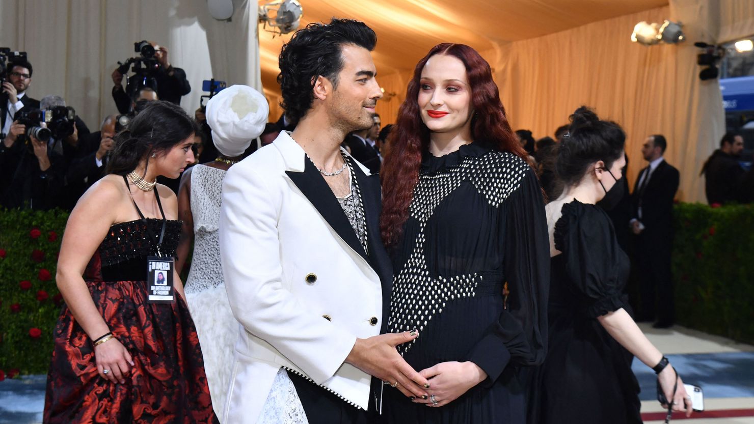 Joe Jonas and Sophie Turner, shown here in May, have welcomed their second child.