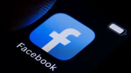 BERLIN, GERMANY - MARCH 10: In this photo illustration the logo of facebook can be seen on a smartphone on March 10, 2022 in Berlin, Germany.