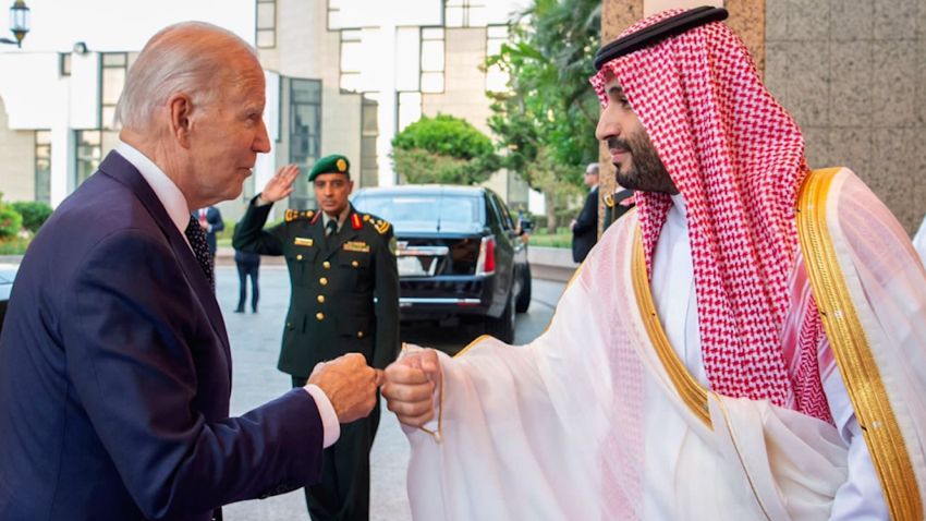 Biden Saudi Crown Prince fist bump