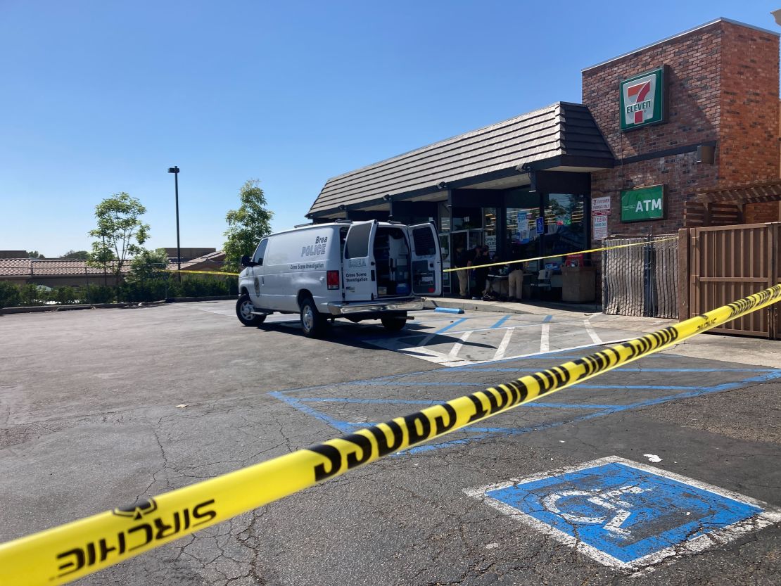 A store employee at 7-Eleven in Brea, California, was killed after he was shot, the police department said.