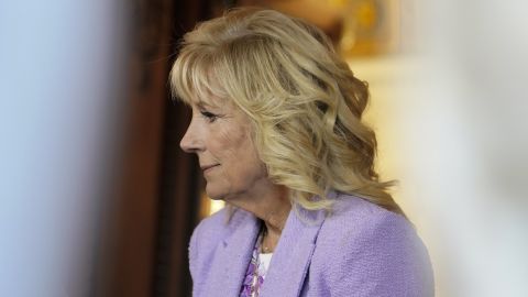 First lady Jill Biden is seen Tuesday, July 12, 2022 on Capitol Hill in Washington, DC.