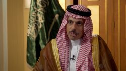 Saudi Foreign Minister Faisal bin Farhan Al-Saud speaks with CNN, Saturday July 16, 2022. (CNN) MS 18435667