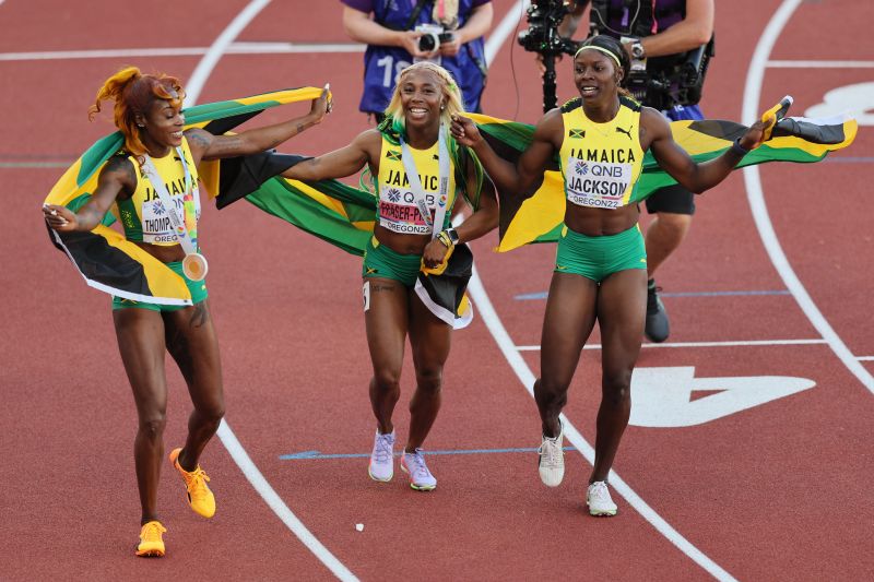 Shelly-Ann Fraser-Pryce wins record fifth 100m world title as 