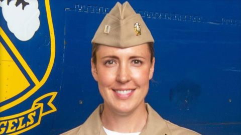 The US Navy Flight Demonstration Squadron, the Blue Angels, selected six new officers to join the team for the for the 2023 air show season. Lt. Amanda Lee, of Mounds View, Minn., is currently assigned to the "Gladiators" of Strike Fighter Squadron (VFA) 106.