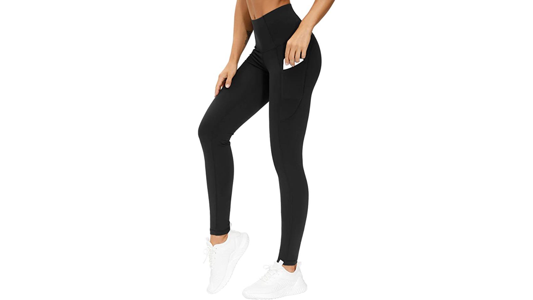 Fullsoft Black Womens Leggings High Waisted Tummy Control Yoga Pants