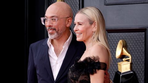 Jo Koy and Chelsea Handler, seen here attending the 64th Annual Grammy Awards at MGM Grand Garden Arena on April 03, 2022 in Las Vegas, Nevada, have gone their separate ways. 
