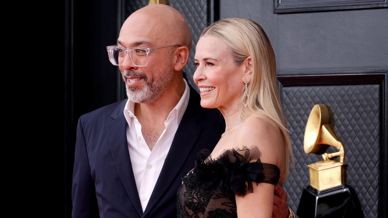 Jo Koy and Chelsea Handler at the Grammy Awards in April. 