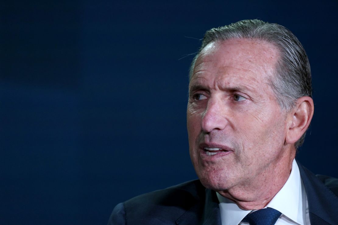 Howard Schultz speaks onstage at The New York Times DealBook / DC policy forum on June 9, 2022 in Washington, DC. 