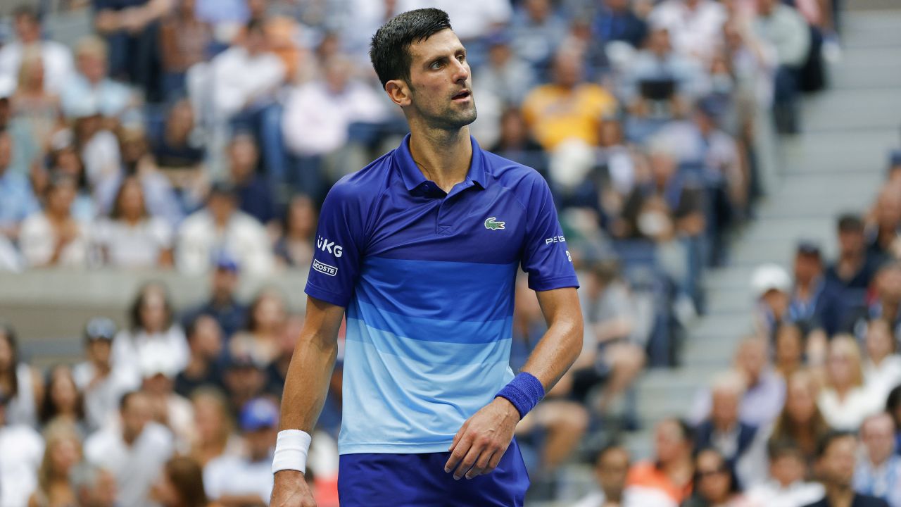 Djokovic was defeated by Daniil Medvedev in the 2021 US Open final.
