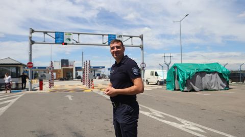 Border official Anton Zagoreț said every child traveling on their own or with a stranger is referred to social services to prevent trafficking.