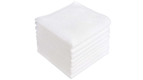 White Microfiber Cleaning Cloths