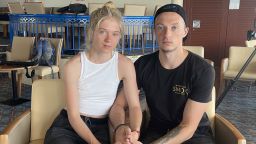 Vitalina and Stanislav say they held back their anger while in Russia.