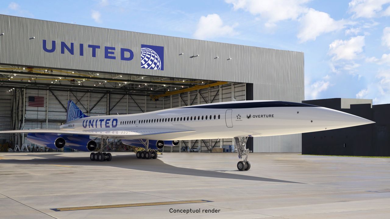 United is to be the first US airline to operate the Overture aircraft.