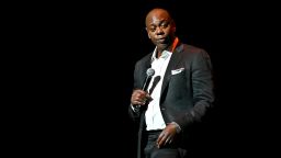 Dave Chappelle speaks onstage during the Dave Chappelle theatre dedication ceremony at Duke Ellington School of the Arts on June 20, 2022 in Washington, DC. 