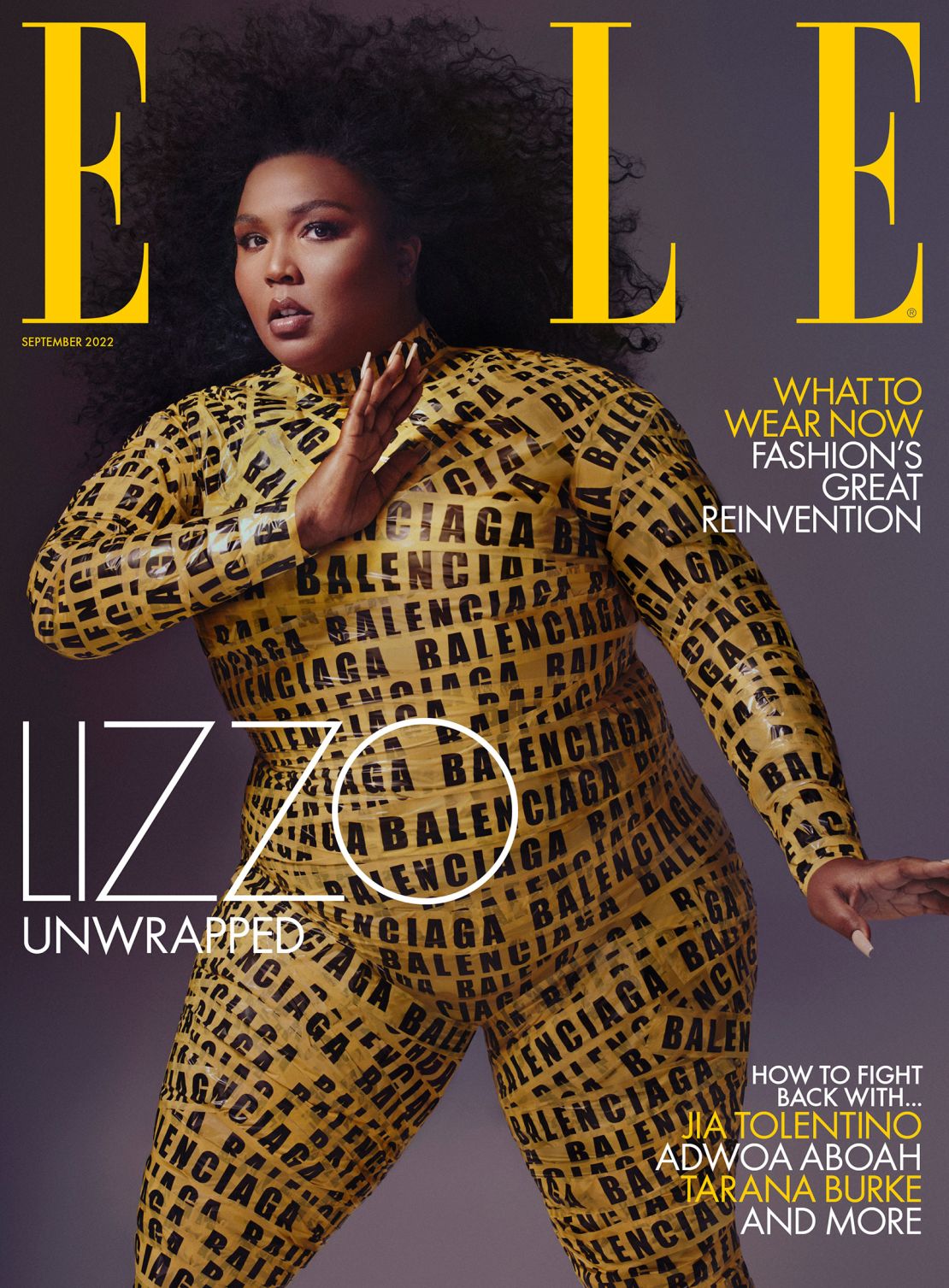 Lizzo on the cover of Elle UK.