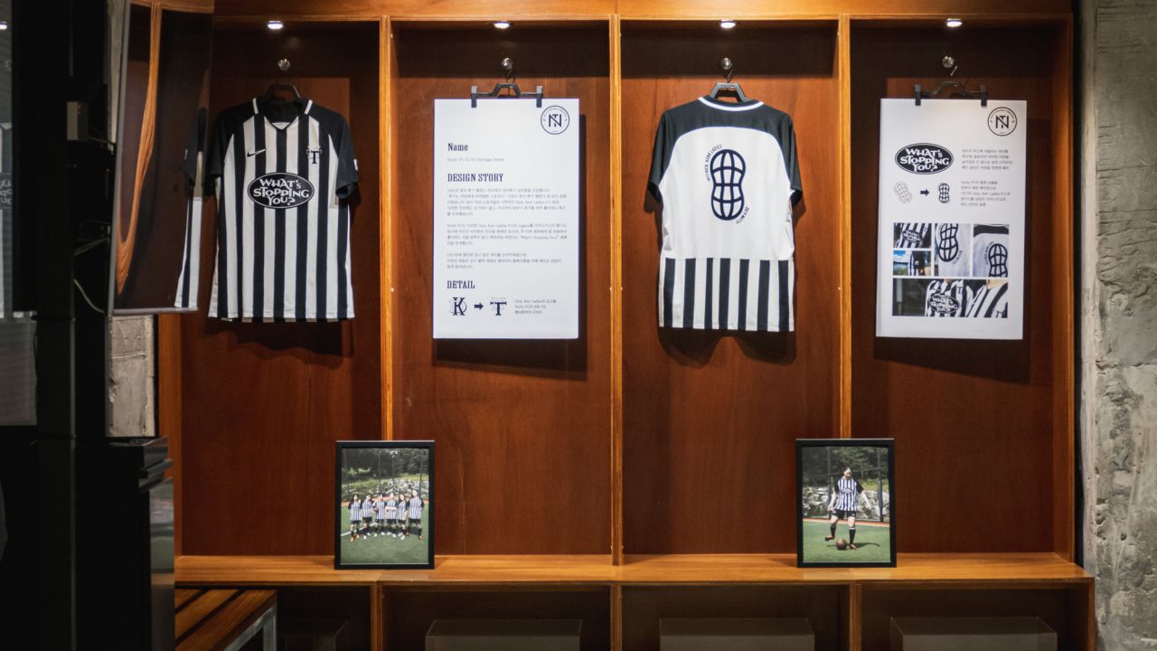 The team isn't all about football: it also engages in creative works like designing uniforms. The Nutty FC kit was displayed at the 2021 Capo Football Exhibition.