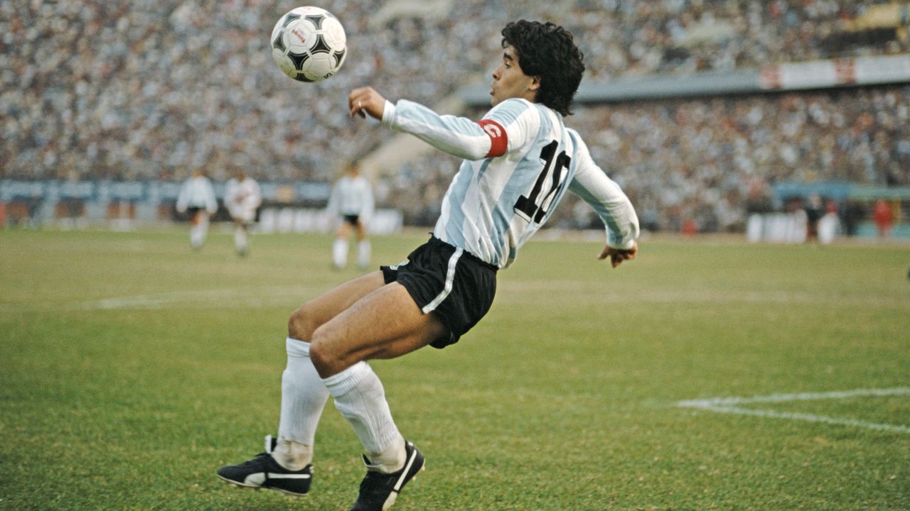 Cannon's shot of Argentinian icon Diego Maradona at the 1986 FIFA World Cup.