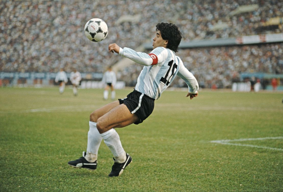 Cannon's shot of Argentinian icon Diego Maradona at the 1986 FIFA World Cup.