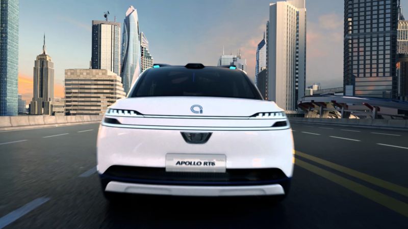 Tech giant’s new robotaxi with removable steering wheel not legal yet in China | CNN Business