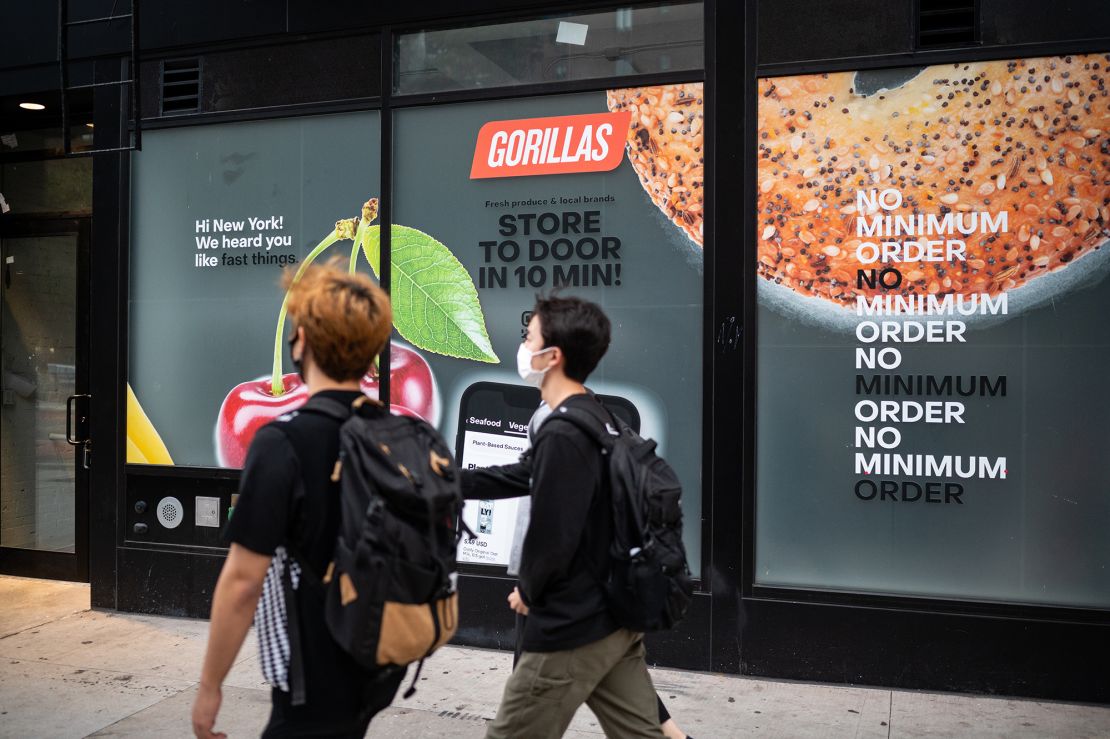 Gorillas, an ultra-fast delivery startup founded in Germany, launched in the US in May 2021.