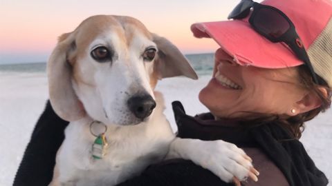 Melanie Kaplan and Alexander beagle